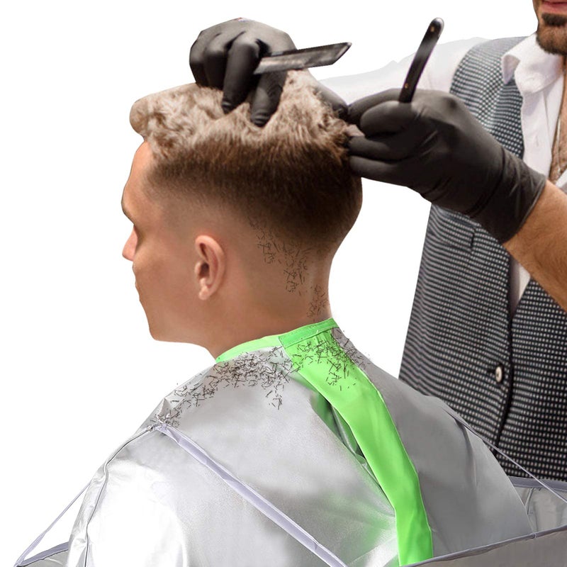woniutch Hair Cutting Capes Umbrella for Adults, Barber Cape Cloak Cape for Home and Salon Use, Keep Hair Off Clothes and Floor - Image 3